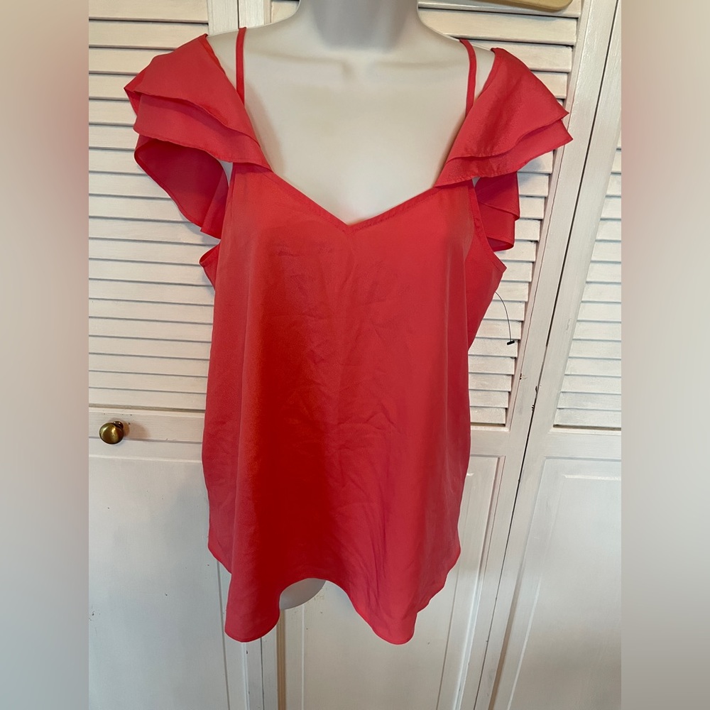 Bar III Orange Spaghetti Top Size Medium